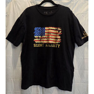 Project War Path Silent Majority Men's Flag Tshirt